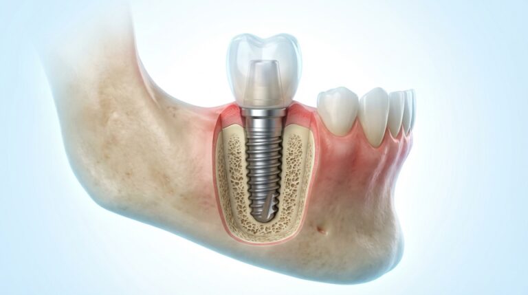 Dental implant cross section
