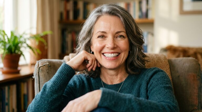 Woman smiling showing white teeth fe7ccdaba0